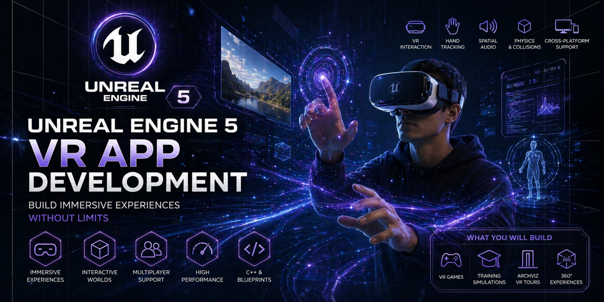 تطوير تطبيقات الواقع الافتراضي بـ Unreal Engine 5