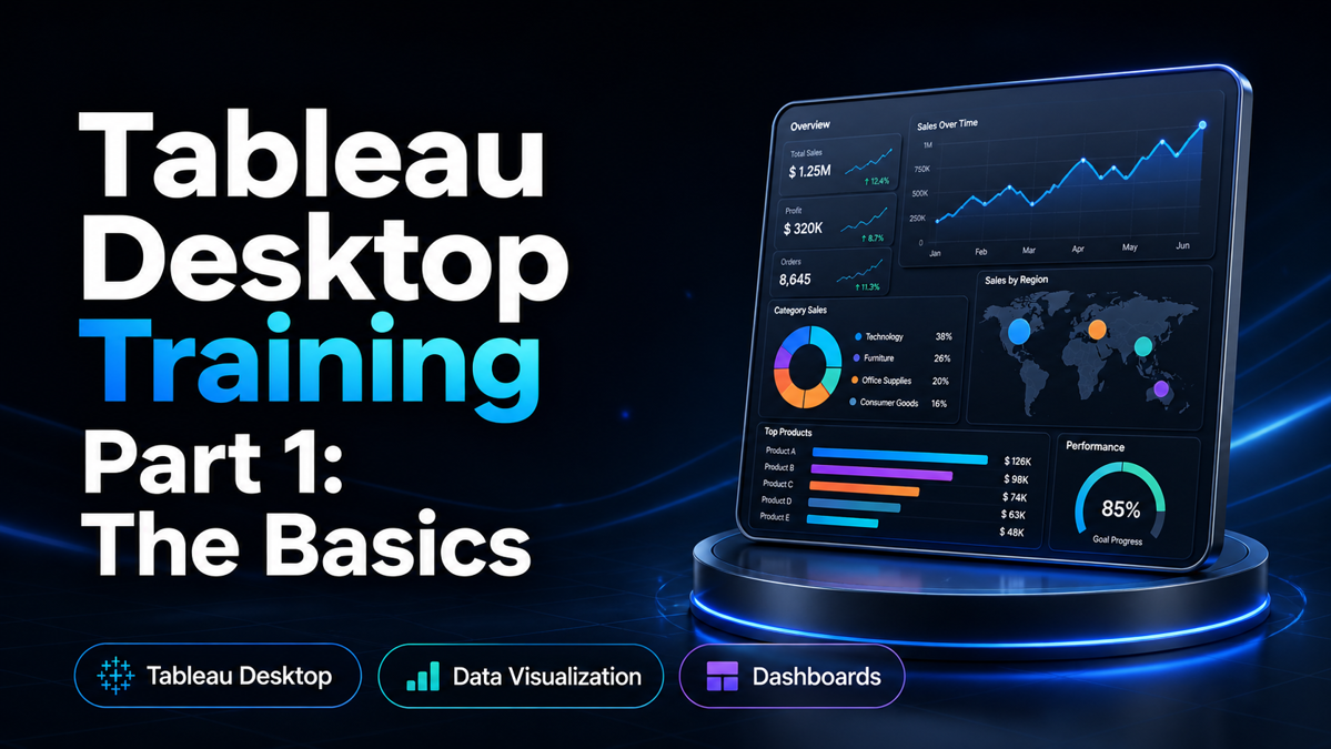 تدريب Tableau Desktop الجزء الأول: الأساسيات