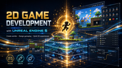 تطوير الألعاب ثنائية الأبعاد بـ Unreal Engine 5