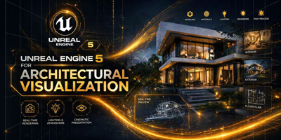 دورة Unreal Engine 5 للتصور المعماري (Archviz)